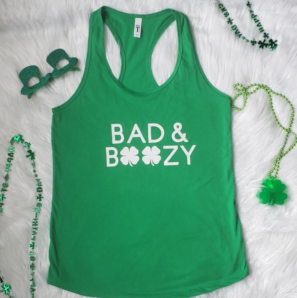 St Patricks Day racerback tank